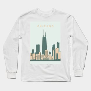 Chicago skyline Long Sleeve T-Shirt